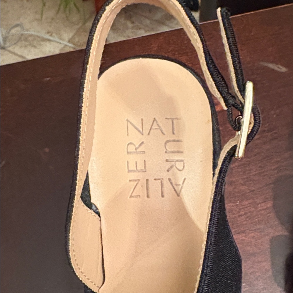 Naturalizer Black Strappy Heels - Picture 3 of 7